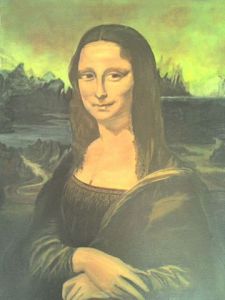 Voir le détail de cette oeuvre: Mona Lisa   [Léonard  de  Vinci ]  (copie) 